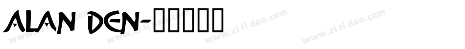Alan Den字体转换